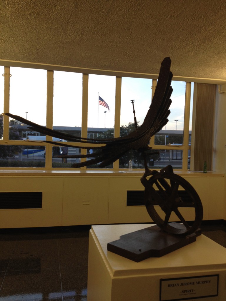 Photo of Brian Jerome Murphy's Spirit sculpture.