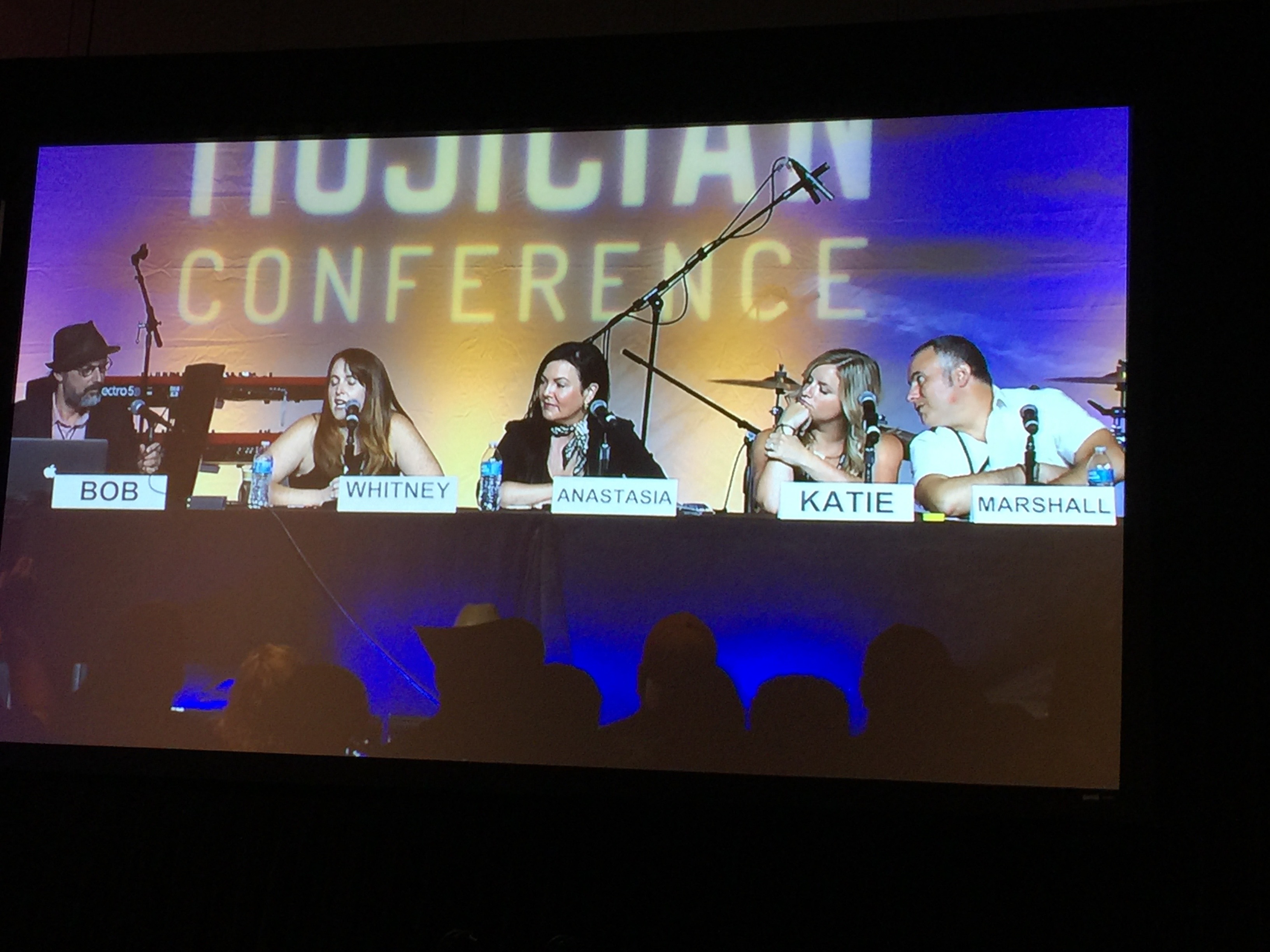 Photo of Bob Boilen of NPR Radio's All Songs Considered led a anel discussion at Song Pitch Session at CD Baby's DIY Musicians Conference 2017 in Nashville, Tennessee