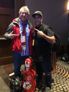 Photo of A Roadkill Opera's Librettist/Executive Producer Stephan Alexander Parker and Social media for Music's President/CEO Rick Barker at CD Baby's DIY Musicians Conference 2017 in Nashville, Tennessee