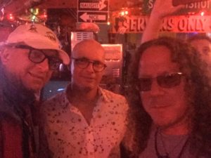 Photo of A Roadkill Opera's Librettist/Executive Producer Stephan Alexander Parker, AVL Digital CEO Tony van Veen, and Bram Bessoff, Founder/President of Indiehitmakers