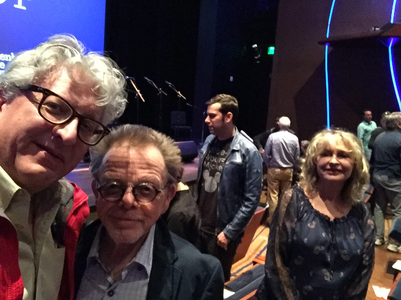 Photo of A Roadkill Opera's librettist Stephan Alexander Parker met The Phantom of the Paradise's Paul Williams and his lovely wife Mariana Williams at the ASCAP Musical Theatre Workshop LA 2018 at the W