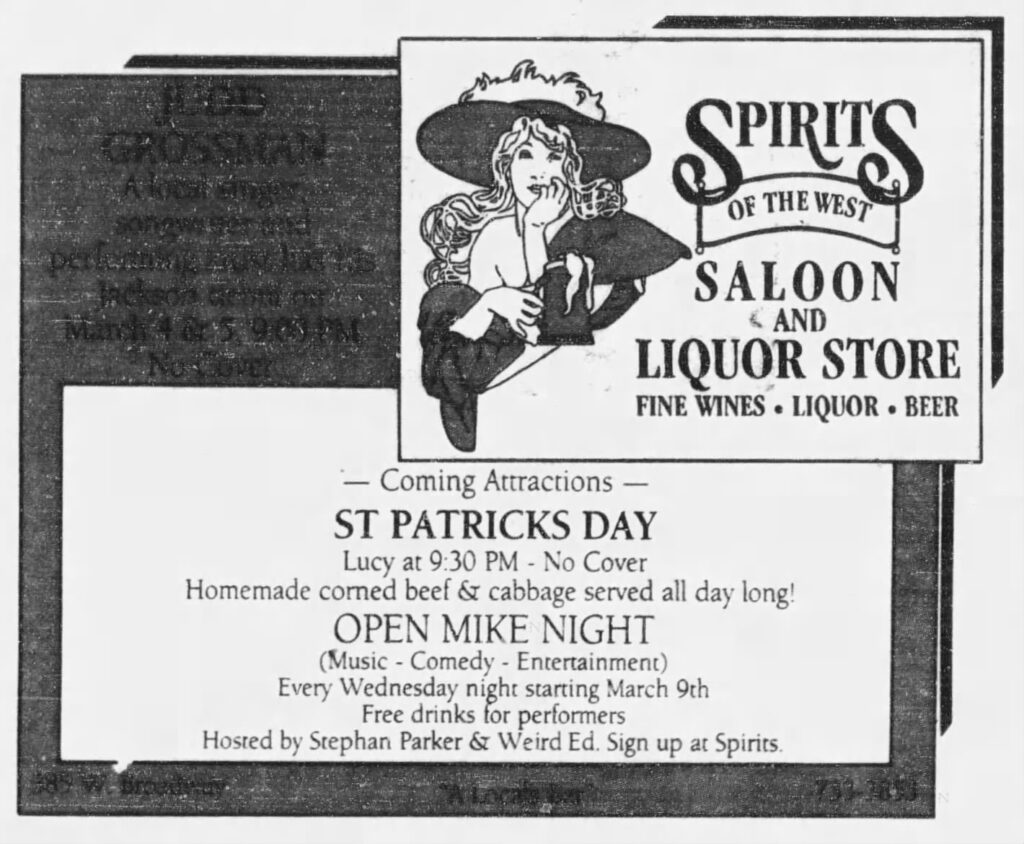 This image has an empty alt attribute; its file name is Open_Mike_Night_hosted_by_Stephan_Parker_Weird_Ed_at_Spirits_of_the_West_Saloon_ad-1024x844.jpg
